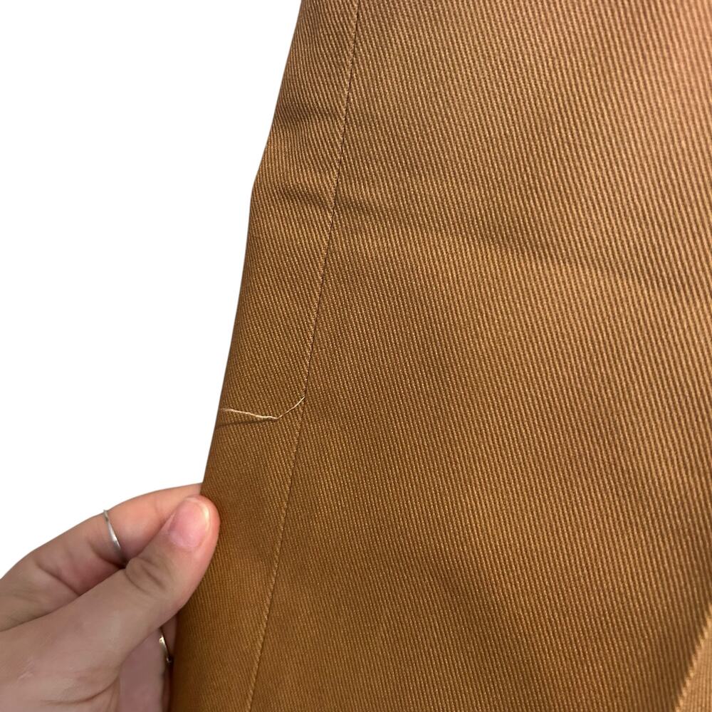 Vintage US Fish & Game Tan Pants Mens Sz 37x30 Pleated Straight Leg Uniform - Picture 8 of 15